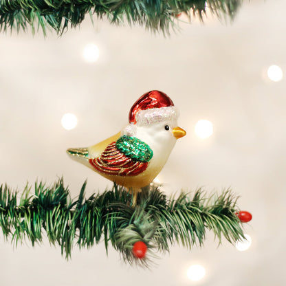 Santa Bird Ornament