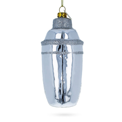 Bar Cocktail Shaker Glass Christmas Ornament