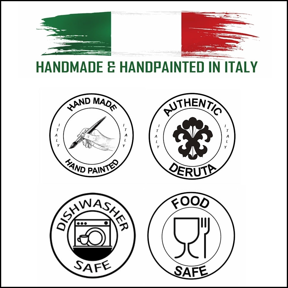 ORVIETO RED ROOSTER: 3 Pieces Dinnerware Place Setting