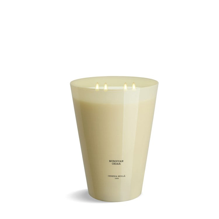 Cereria Molla - Candle - 15.4 lb/7 kg - 7 wick 3XL -  Morocan Cedar - Coastous