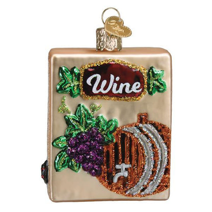 Boxed Wine Ornament