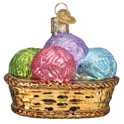 Basket Of Yarn Ornament