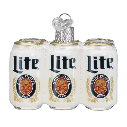 Miller Lite Six Pack Ornament