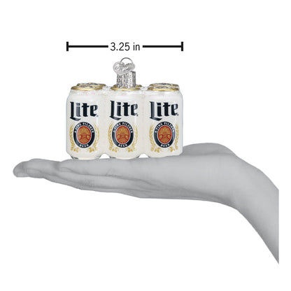 Miller Lite Six Pack Ornament