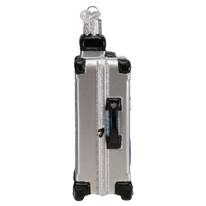 Rolling Suitcase Ornament Old World Christmas