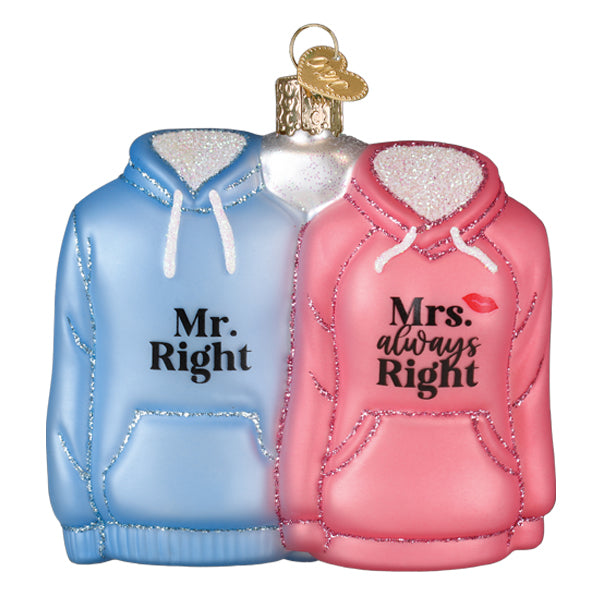 Mr. & Mrs. Hoodies Ornament