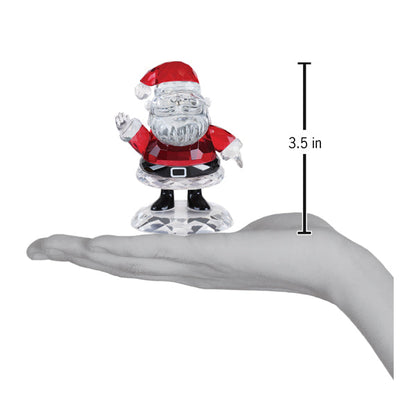 Santa Claus Crystal Figurine