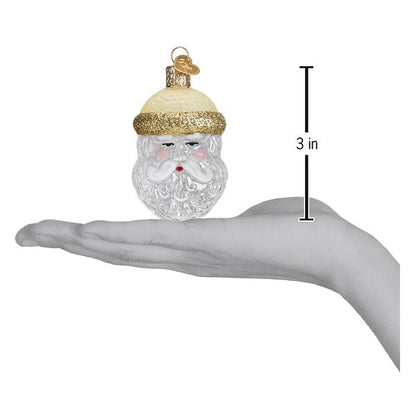 Crystal Santa Ornament
