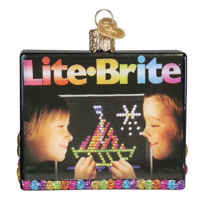 Lite Brite Box Ornament