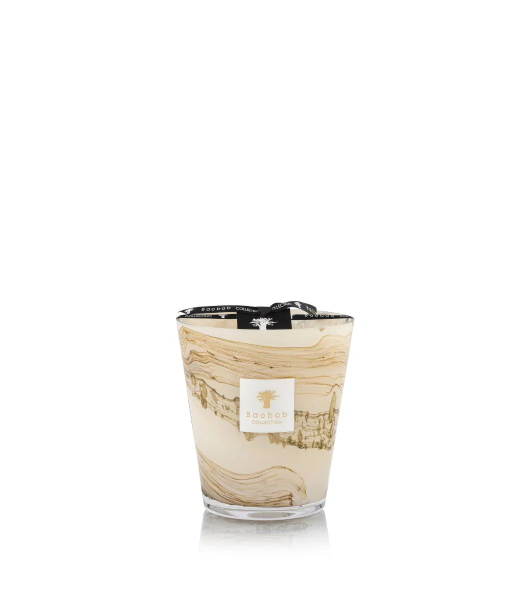 Baobab Collection - Candle Sand Siloli - Cedarwood - Tonka Bean - Green Lemon - Coastous