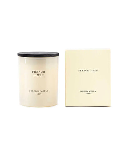 Cereria Molla - French Linen Ivory Premium Candle - 8 0z / 230 g   