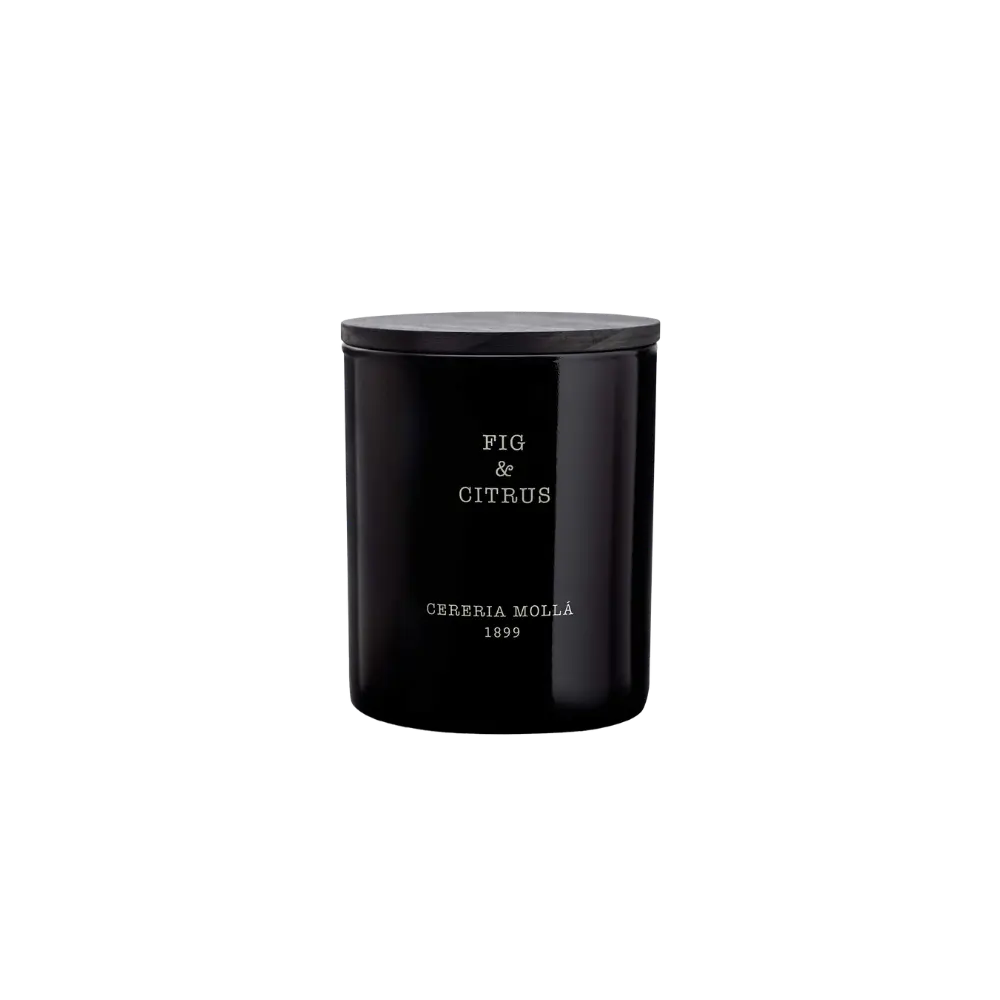 Cereria Molla - Fig & Citrus Black Premium Candle - 8 oz / 230 g   