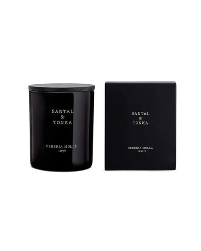 Cereria Molla - Santal & Tonka Black Premium Candle - 8 oz / 230 g   