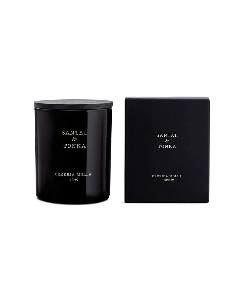 Cereria Molla - Santal & Tonka Black Premium Candle - 8 oz / 230 g   