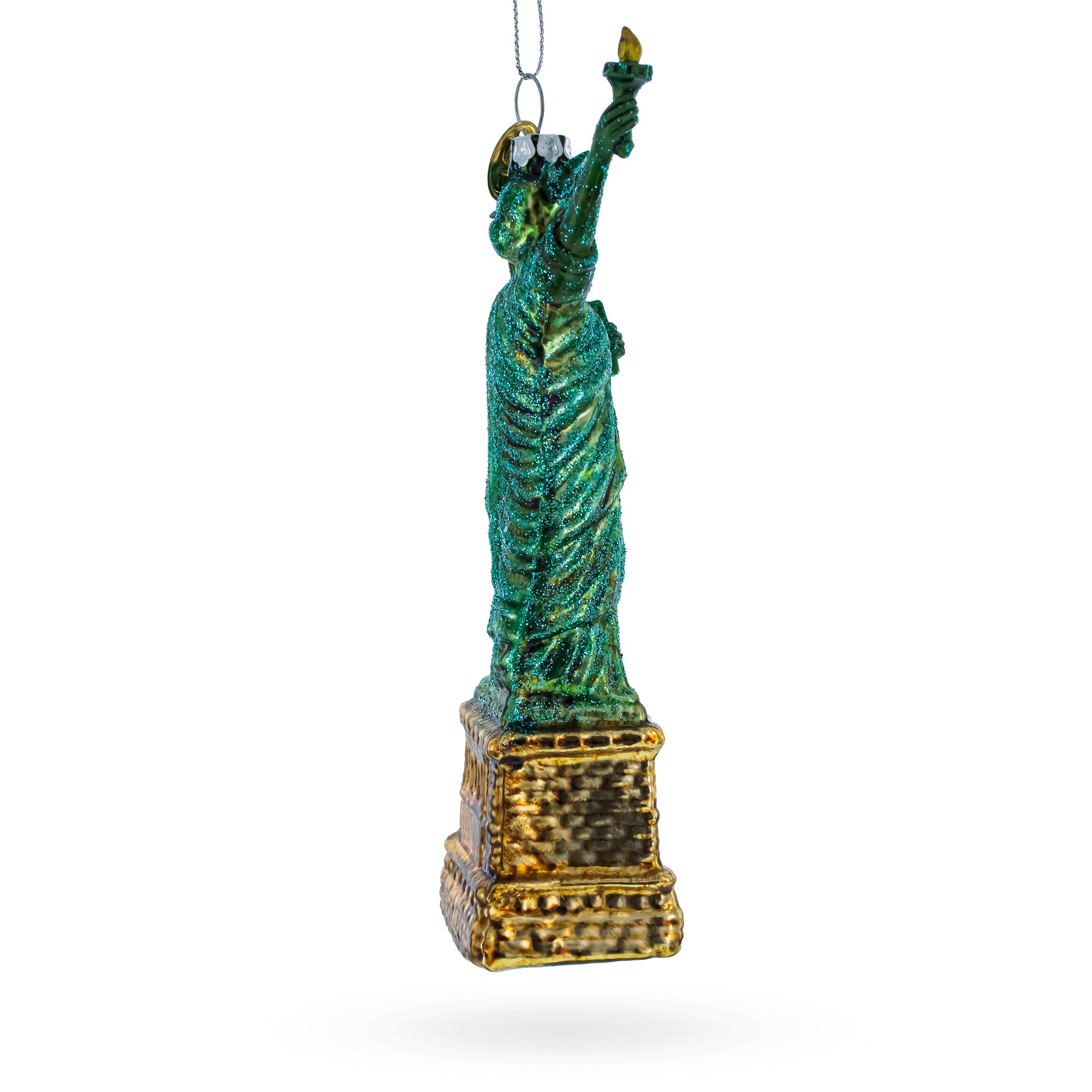 Statue of Liberty New York Glass Christmas Ornament