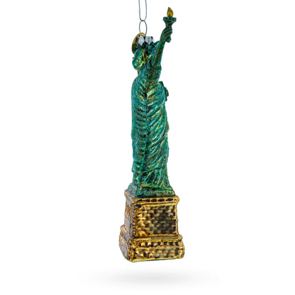 Statue of Liberty New York Glass Christmas Ornament