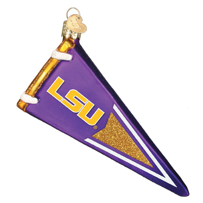 LSU  Pennant Ornament