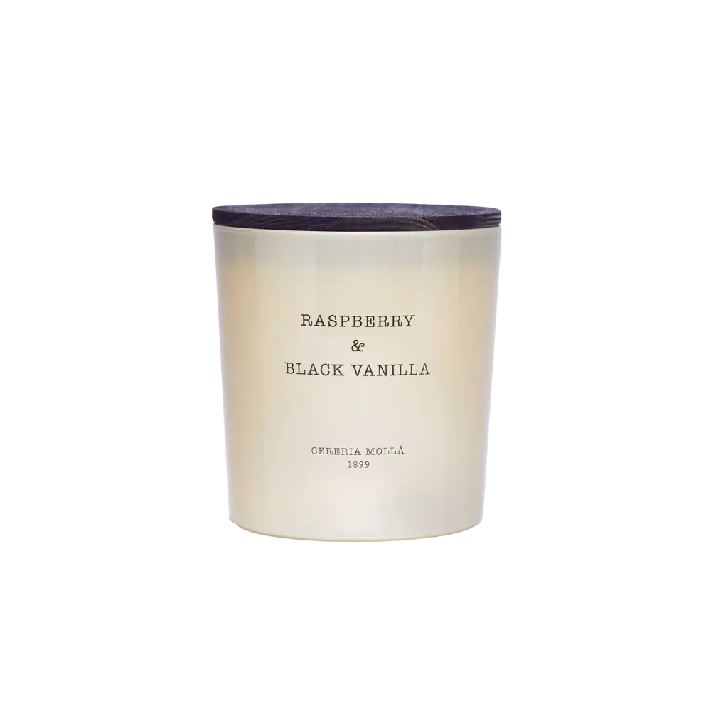 Cereria Molla - Raspberry Black Vanilla Ivory 3 wick XL Candle - 21 oz / 600 g   