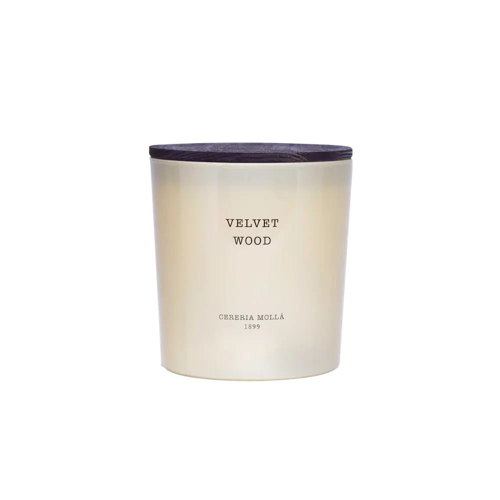 Cereria Molla - Velvet Wood Ivory 3 wick XL Candle - 21 oz / 600 g   