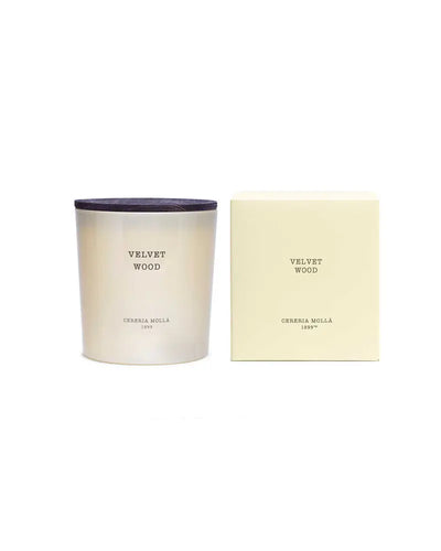 Cereria Molla - Velvet Wood Ivory 3 wick XL Candle - 21 oz / 600 g   