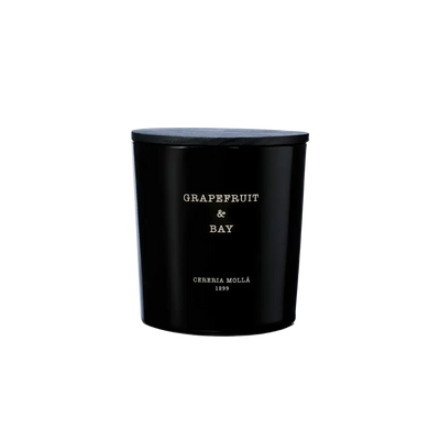 Cereria Molla - Grapefruit & Bay Black 3 wick XL Candle - 21 oz / 600 g   