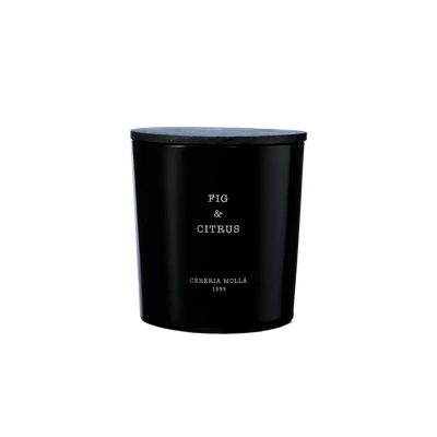 Cereria Molla - Fig & Citrus Black 3 wick XL Candle - 21 oz / 600 g   