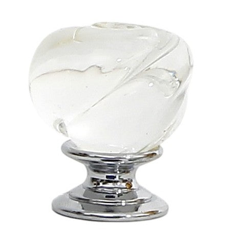 JEWERLY BOX: Authentic Deruta Keepsake Oval Box with Murano Knob - DERUTA FONDO BLU design