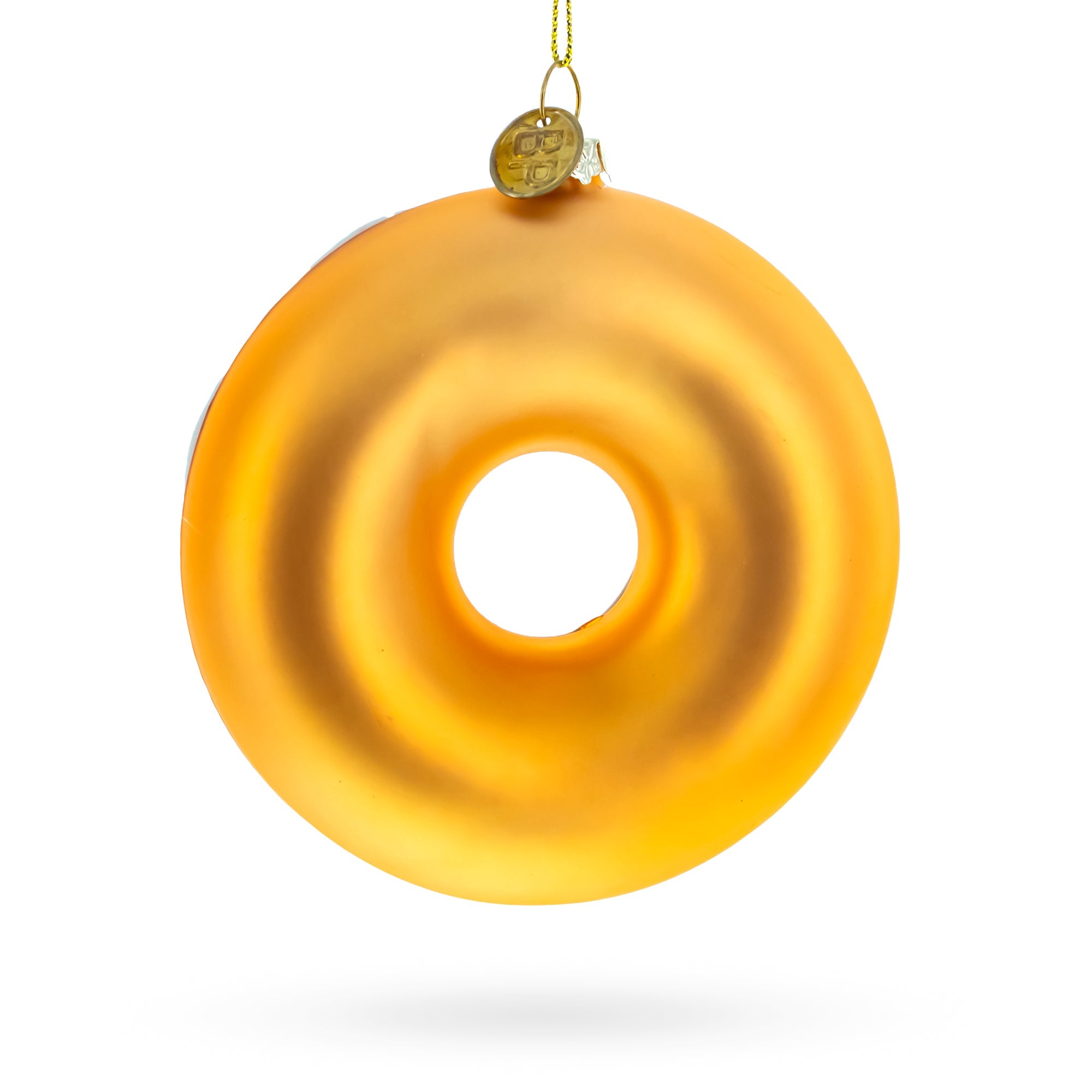 Doughnut Delight Glass Christmas Ornament