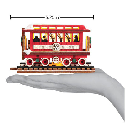 Passenger Car Elves Ornament