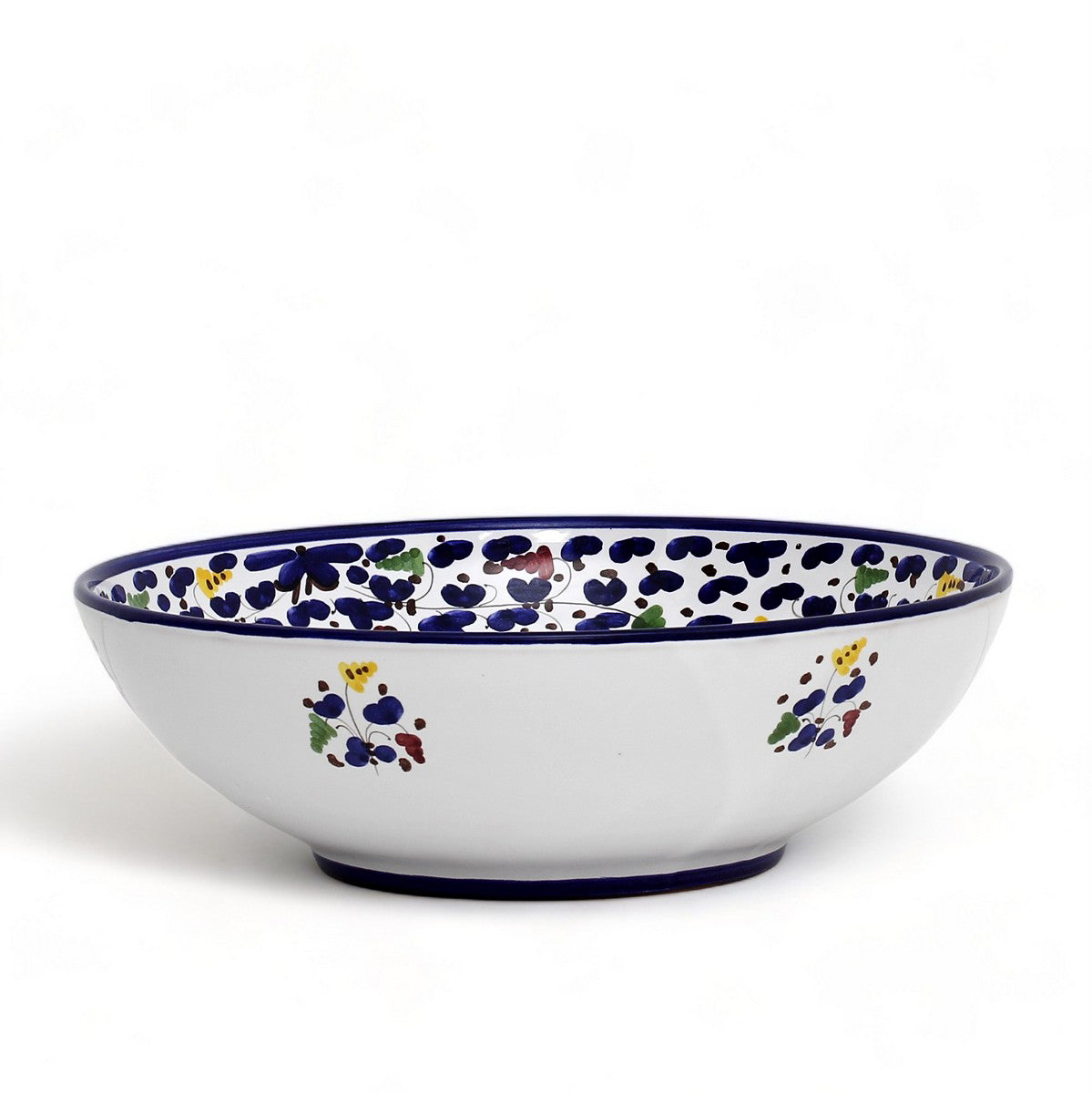 ARABESCO BLUE DERUTA: Serving Coupe Salad/Pasta Bowl