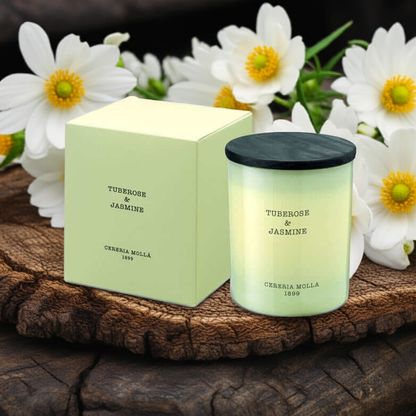 Cereria Molla - Tuberose & Jasmine Candle - 8 oz / 230 g - Coastous