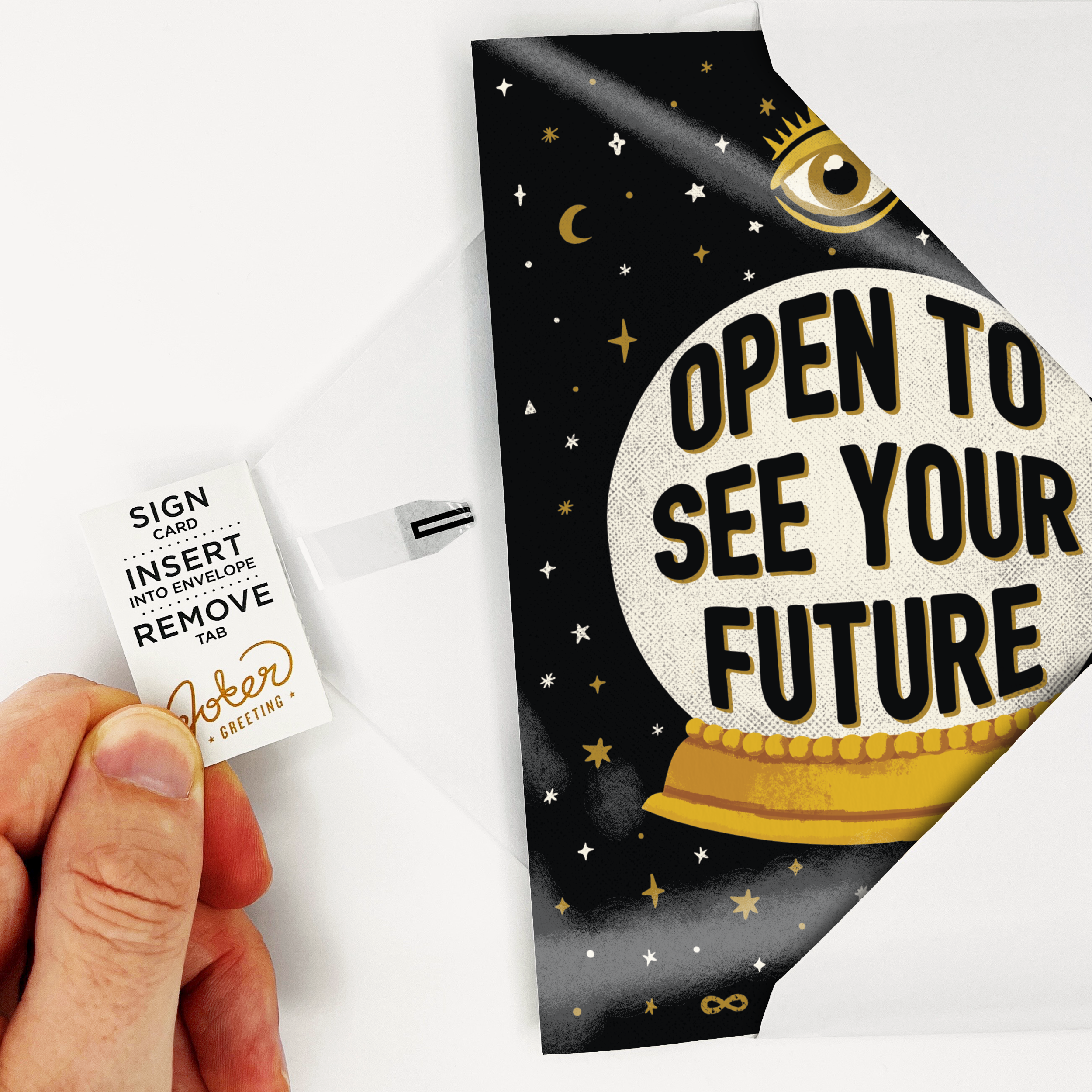 Endless All Occasion Fortune  Card with Glitter Joker Greeting