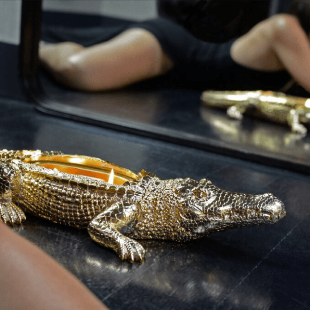 Gold Grand Alligator Candle
