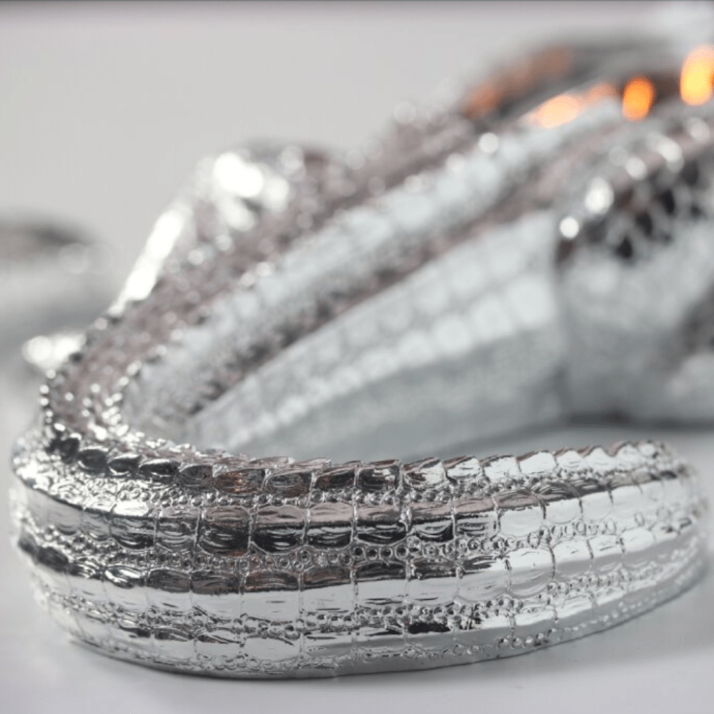 Silver Grand Alligator Candle