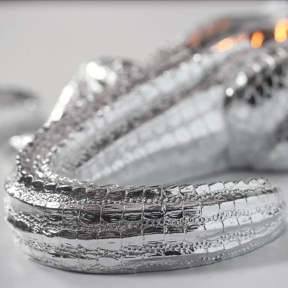 Silver Grand Alligator Candle