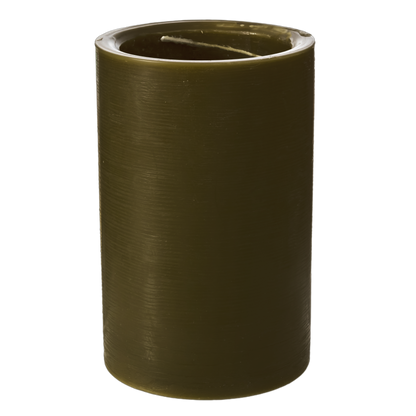 Amber and Moss Spiral Light Candles