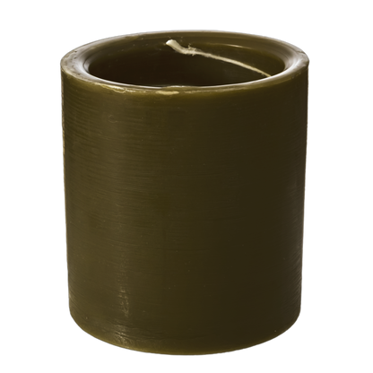 Amber and Moss Spiral Light Candles