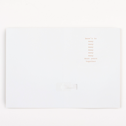 Endless Anniversary Card with Glitter Joker Greeting