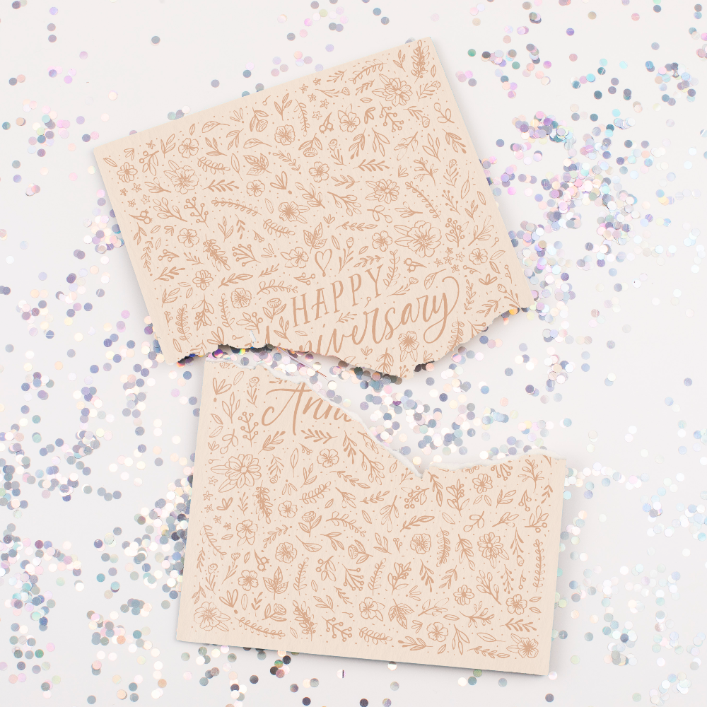 Endless Anniversary Card with Glitter Joker Greeting