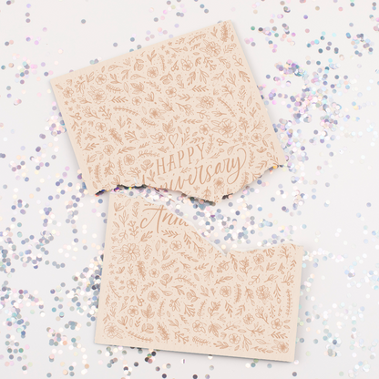 Endless Anniversary Card with Glitter Joker Greeting