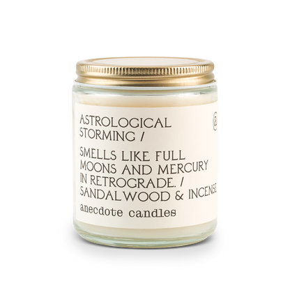 Astrological Storming Anecdote Candles
