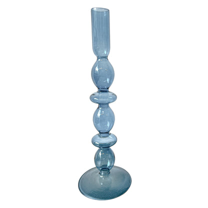 Azure Blue Candle Holder - Pair Ro'Table