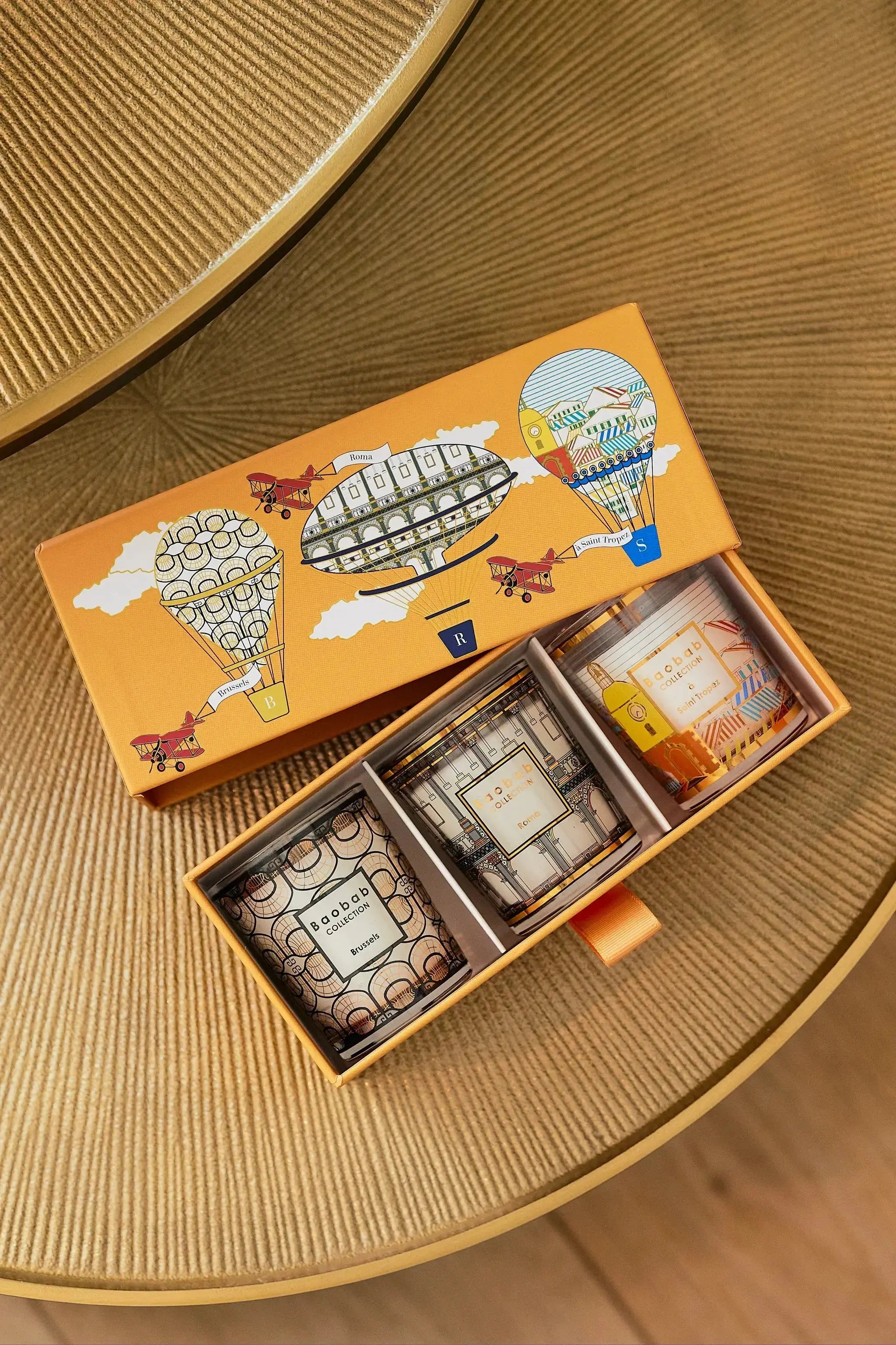 TRIO TRAVEL CANDLES BRUSSELS - ROMA - SAINT TROPEZ – Coastous