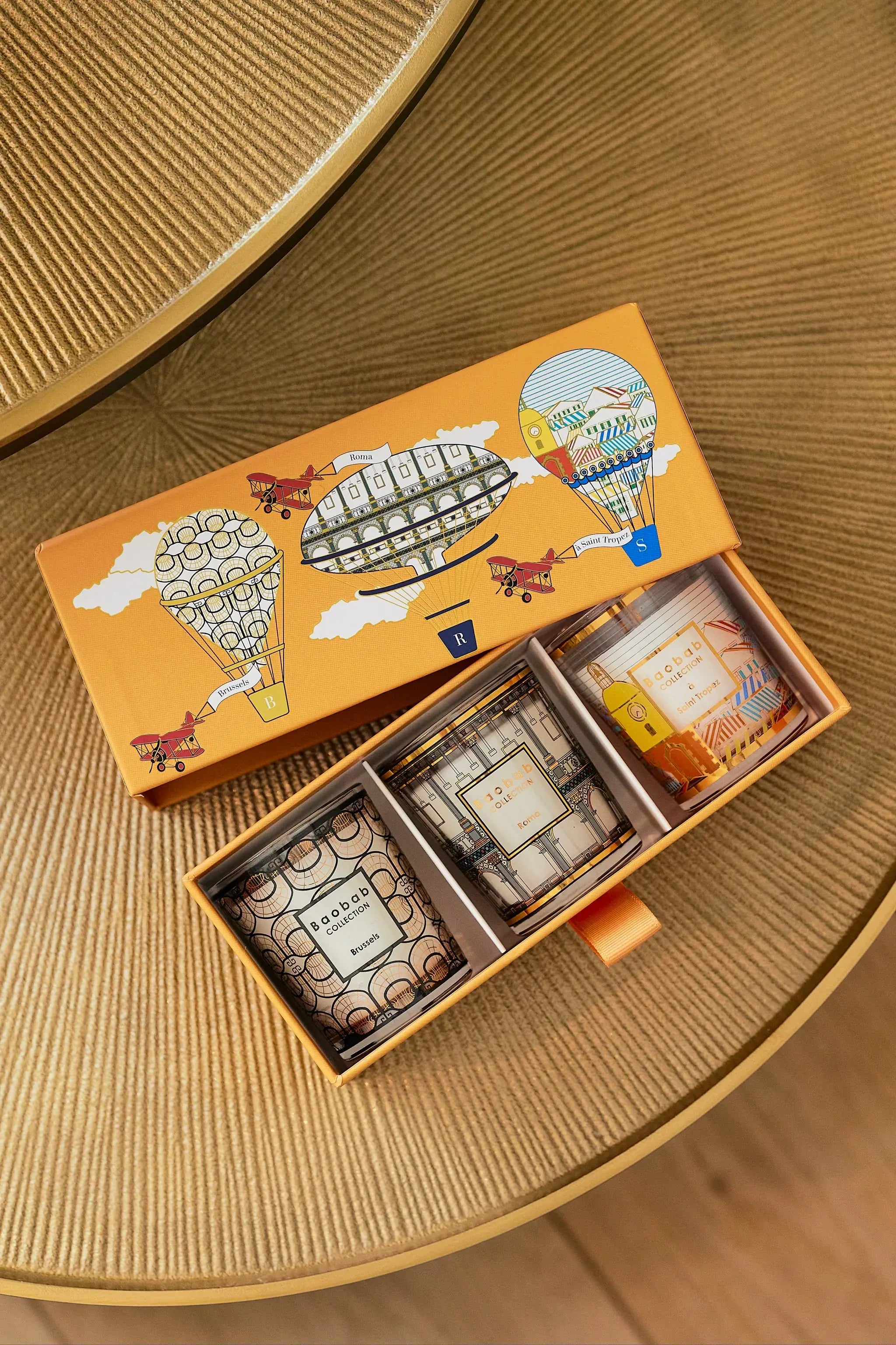 Baobab Collection - TRIO TRAVEL CANDLES BRUSSELS - ROMA - SAINT TROPEZ - Coastous