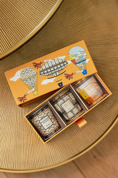Baobab Collection - Trio Travel Candles Brussels - Roma - Saint Tropez   