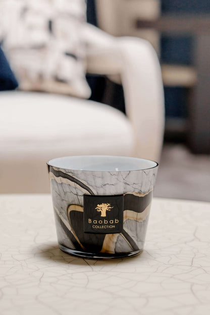 Baobab Collection - Candle Stones Marble - Leather-Tuberose-Berries - MAX10 - Coastous