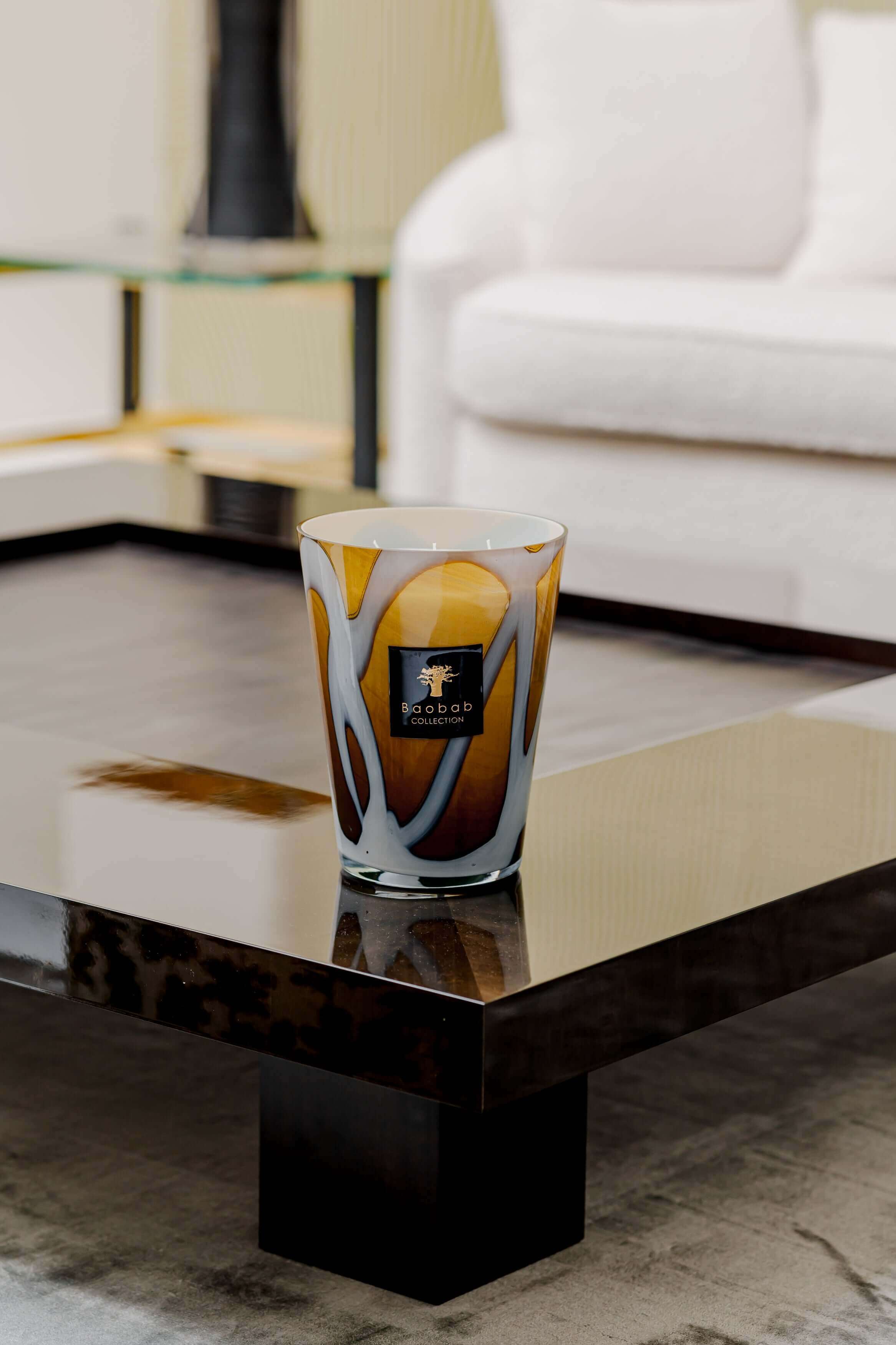 Baobab Collection - Candle Stones Agate - Bergamot-Açai berry-Amber - MAX16 - Coastous