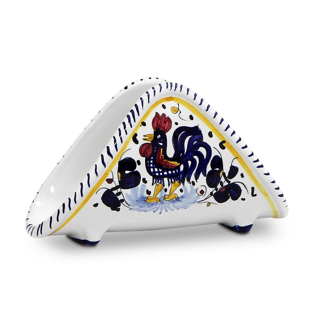 ORVIETO BLUE ROOSTER: Napkin Holder