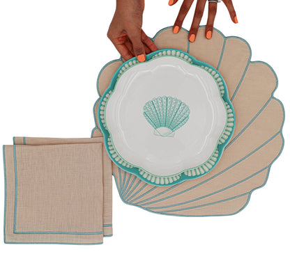 Balearic Blu Dinner Plate - Case of 12 Plates (+3 Bonus Plates) Ro'Table