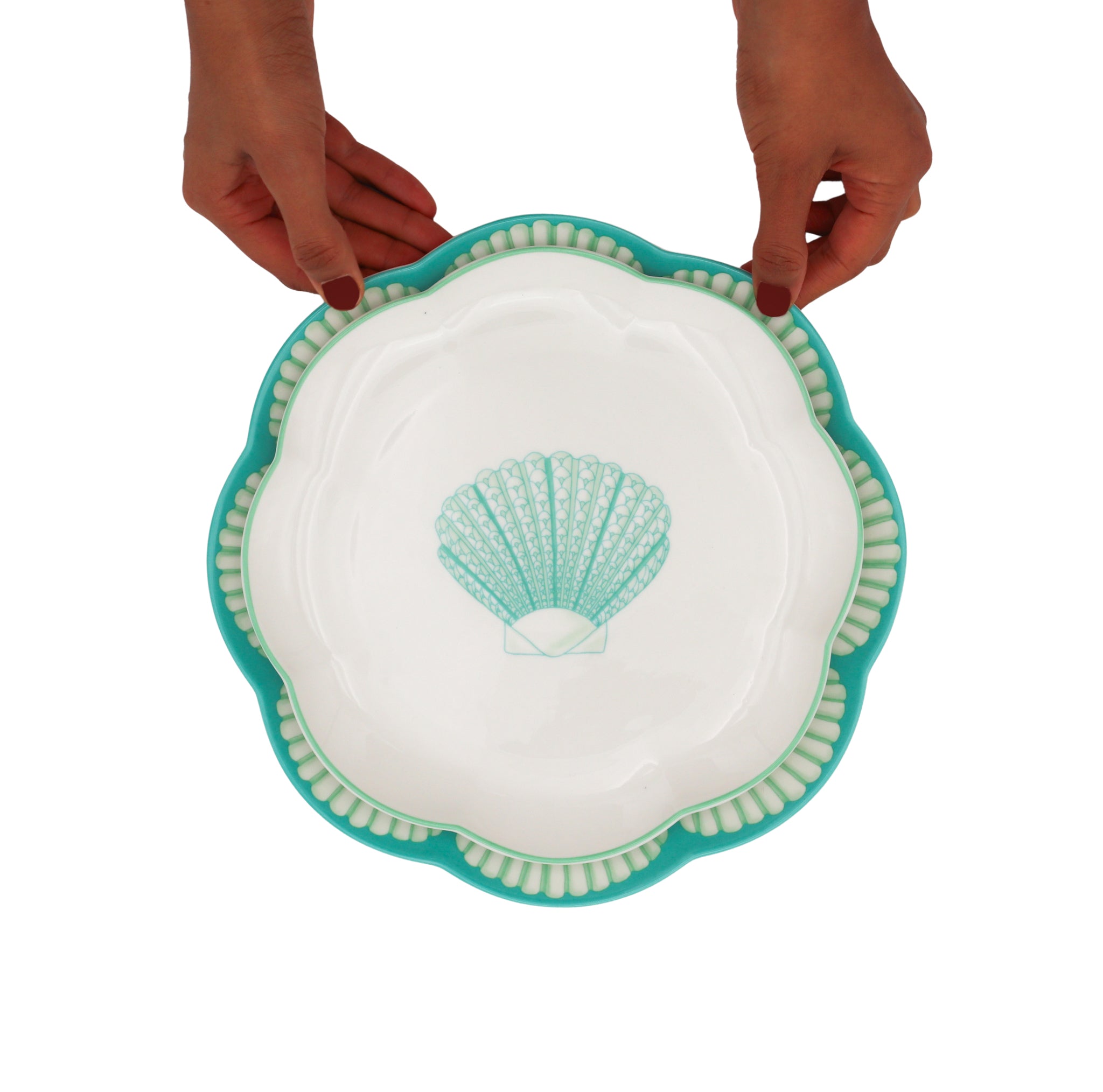 Balearic Blu Dinner Plate - Set of 4 (+1 Bonus Plate) Ro'Table